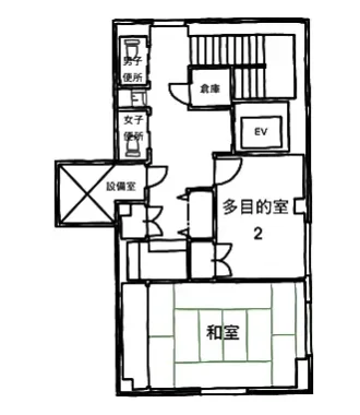 姫路市立家島交流センター２階間取り